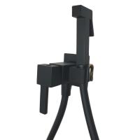 Смеситель гигиенический Webert Pegaso PE870303560 черный матовый с внутренней частью