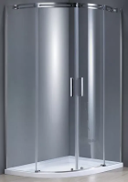 Душевая дверь Grossman Galaxy 110x80x190 GR-4110L профиль хром, стекло прозрачное