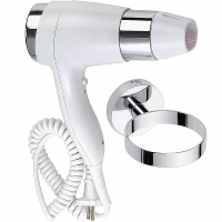 Фен Bemeta Hotelové Vybavení 999433084-2 белый;хром глянцевый с держателем