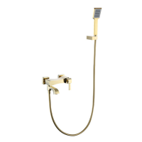 Смеситель для ванны Caprigo Diamante 50-010-oro золото с душевым гарнитуром