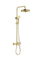 Душевая стойка со смесителем Boheme Eterna 178-G золото