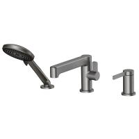 Смеситель на борт ванны Esko Sochi Gun Metal SC355GM оружейная сталь матовый