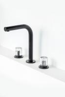 Смеситель на борт ванны Boheme Elegante 152-B-EL черный матовый