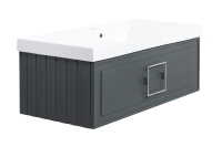 Тумба под раковину LaFenice Cubo FNC-01-CUB-G-100 100 см серая матовая