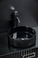 Накладная раковина Armadi Art Neoart 40 см 817-B черная с хрусталем