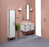 Зеркало Armadi Art Monaco 70x110 566-WCR с подсветкой белый