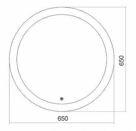 Зеркало Silver Mirrors 65x85 ФР-1534 с подсветкой, часами и сенсором