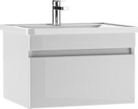 Тумба под раковину Domino Iceberg Rivo DA3015T 55 см белая подвесная (рак. Rivo 60)