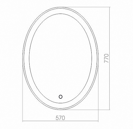 Зеркало Silver Mirrors 55x60 ФР-00000846 с подсветкой и сенсором