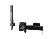 Смеситель для ванны Webert Pegaso PE850101560 черный матовый с душевым гарнитуром