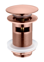 Донный клапан Boheme 612/2-CB брашированная медь с переливом