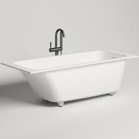 Ванна из искусственного камня Salini Orlanda Kit 180x80 102122M белая матовая встраиваемая