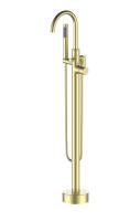 Смеситель напольный Wonzon & Woghand Stick WW-88649017-BG золото брашированный с душевым гарнитуром