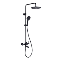 Душевая стойка со смесителем Caprigo Don 53-310-NER черный