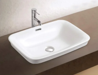 Накладная раковина Velvex 78444 60 см белая