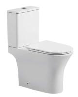 Унитаз-компакт напольный Sapbox Dooku SB2021A1-W Rimless белый глянцевый