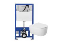 Сет инсталляция с унитазом и кнопкой Sapbox Notis SET.108SBOX.7262T3W.806CH хром глянцевый