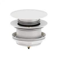 Донный клапан для ванны Wonzon & Woghand WW-SS105-MW белый матовый