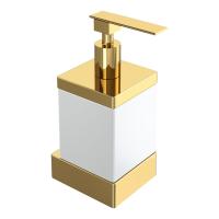Дозатор для мыла Boheme Qubic 10727-G золото
