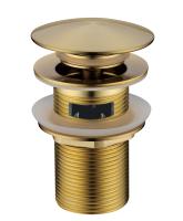 Донный клапан Boheme Uno 612/2-MG матовое золото с переливом