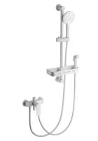 Смеситель для душа Wonzon & Woghand WW-A31003-MW белый матовый с гарнитуром и гигиеническим душем
