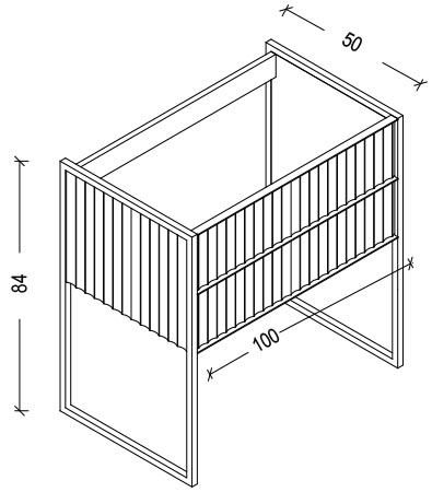 Тумба с раковиной Armadi Art Monaco 100 см 866-100-RG бордо