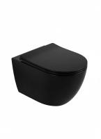 Унитаз подвесной Wonzon & Woghand Nile WW-UP2210-MB черный матовый безободковый