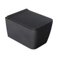Унитаз подвесной Boheme Zen 967-SET-A antracite с крышкой