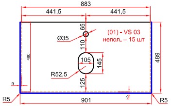 Столешница LaFenice Granite FNC-03-VS03-90 черный мрамор
