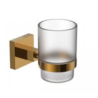 Стакан для зубных щеток Wonzon & Woghand Polo WW-8921-DG золото глянцевый с держателем