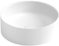 Накладная раковина Boheme Corian 40 см 819-MW белая