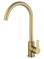 Смеситель для кухонной мойки Wonzon & Woghand WW-AE4554-BG золото брашированный