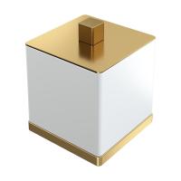 Стакан для ватных дисков Boheme Qubic 10964-MG золото-матовый