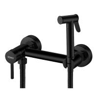 Смеситель гигиенический Esko SMH02 BLACK хром глянцевый