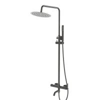 Душевая стойка со смесителем Esko Bangkok Gun Metal ST250BGGM оружейная сталь матовая