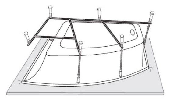 Каркас для ванны Vagnerplast Selena 160x100 VPK160100