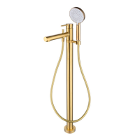 Смеситель напольный Caprigo Don 53-013-BRG матовое золото