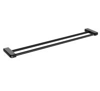 Полотенцедержатель Wonzon & Woghand WW-V3102-MB черный матовый двойной