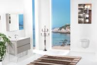 Зеркальный шкаф Armadi Art Vallessi 80 см 547-C с подсветкой dark oak