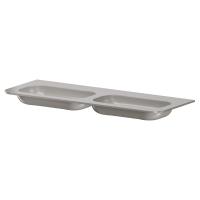 Мебельная раковина Armadi Art Voi Stonefinish 786-140-SF-SG 145 см stone grey без отверстий