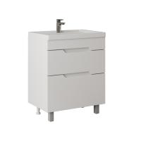 Тумба под раковину Onika Ламина 108072 75 см белая напольная (раковина Фостер 80)