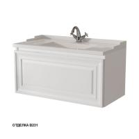 Тумба с раковиной Caprigo Ponza 13513-021.000.00.05 90 см белая