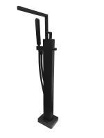 Смеситель напольный Webert Living LV851101560 черный матовый с душевым гарнитуром