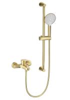 Смеситель для ванны Wonzon & Woghand WW-C2501-BG золото брашированный с душевым гарнитуром
