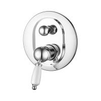 Встраиваемый смеситель для душа Caprigo Adria-Uno 02-551-crm хром встраиваемый