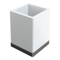 Стакан для зубных щеток Boheme Qubic 10961-SGM графит глянец