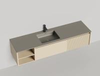 Тумба с раковиной Salini Domino 180 см 27D118ONA окрашивание по RAL эмаль Onda Plus