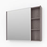 Зеркальный шкаф Kакса-А Novella 005356 80 см ясень анкор темный