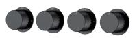 Встраиваемый смеситель Boheme Stick Diamond 124-5-B.1 черный