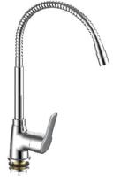 Смеситель для кухонной мойки Voda Wave WA519S хром с гибким изливом